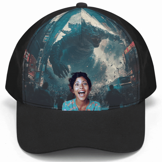 Halloween Customized Baseball Cap Godzilla Attacking - Weave West