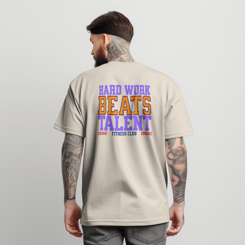 High Quality Cotton Oversized Loose-Fit Tee Hard Work - Weave West