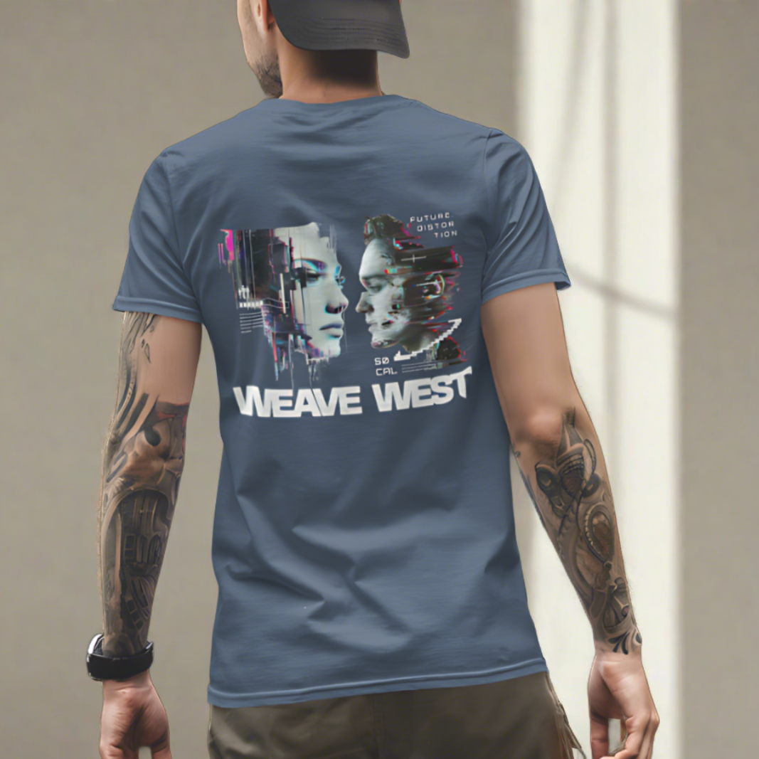 Premium Cotton Slim Fit Tee (Distortion) - Weave West