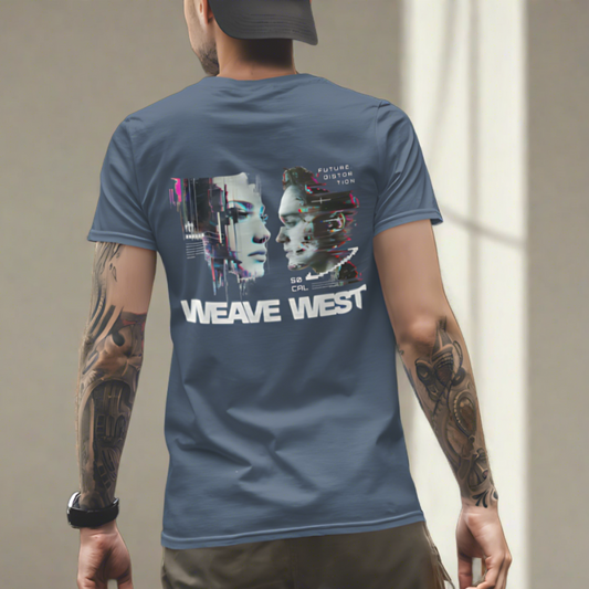 Premium Cotton Slim Fit Tee (Distortion) - Weave West