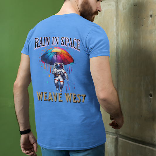 Premium Regular Fit Cotton Tee (Rain In Space) - Weave West