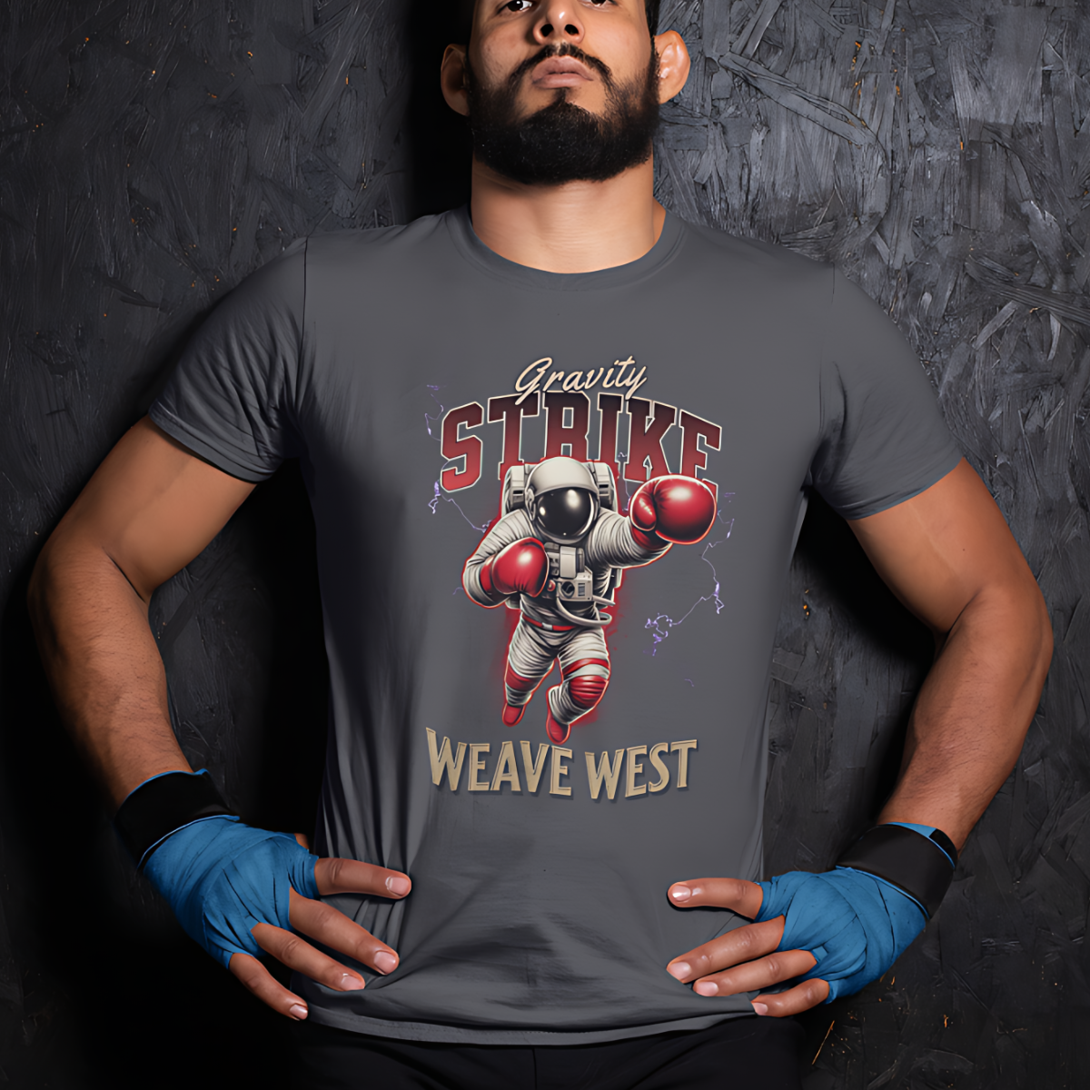 Wrinkle Free Polyester Slim Fit Tee (Gravity Strike) - Weave West