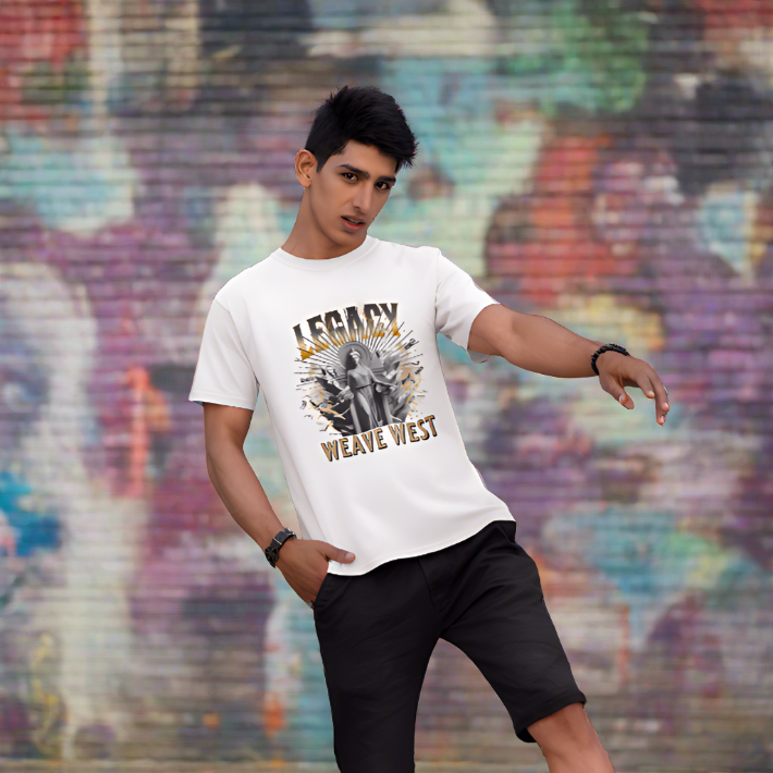 Soft Cotton Oversized Loose-Fit Tee (Legacy) - Weave West