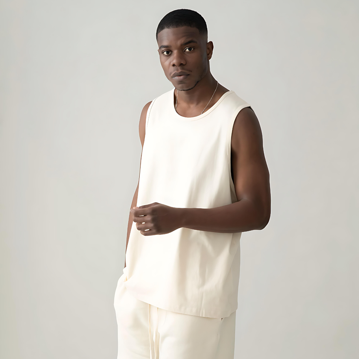High Quality Oversized Cotton Longline Loose Tank (New York) - Weave West