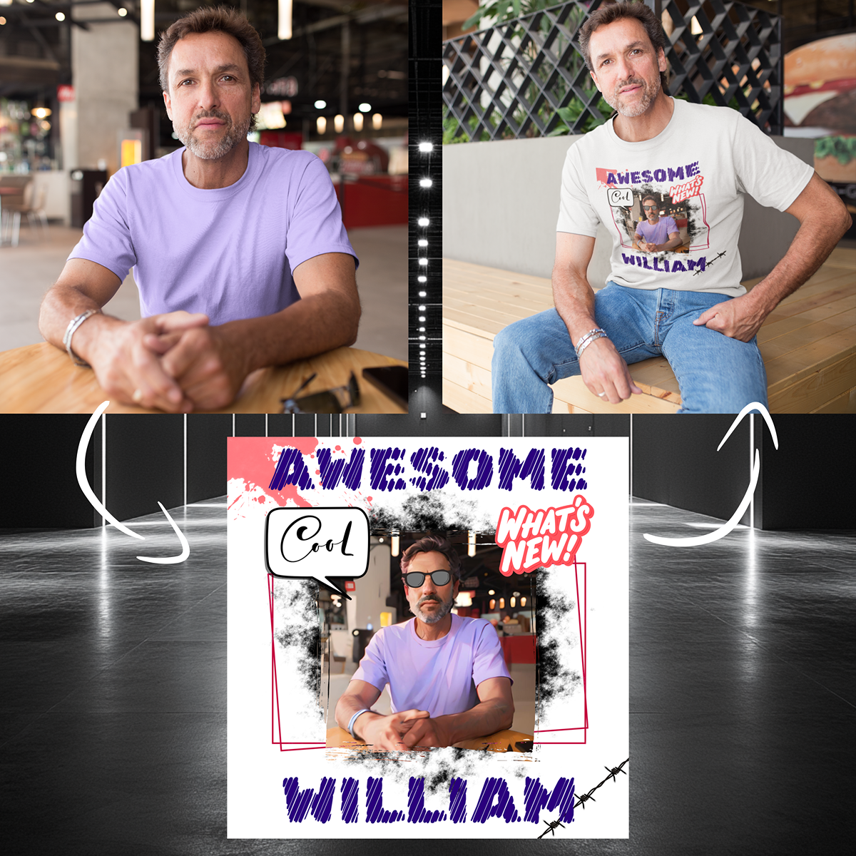 cartoon t shirts, picture on t shirts, make my photo a cartoon