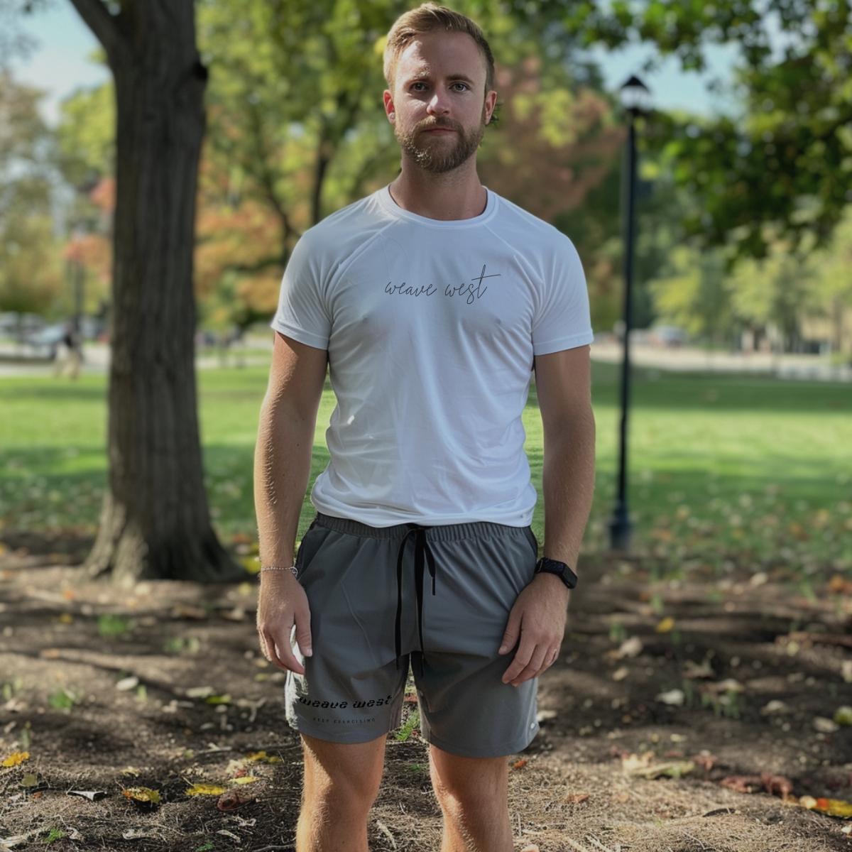 Exercise Silky-Feel Shorts (Keep Exercising) - Weave West