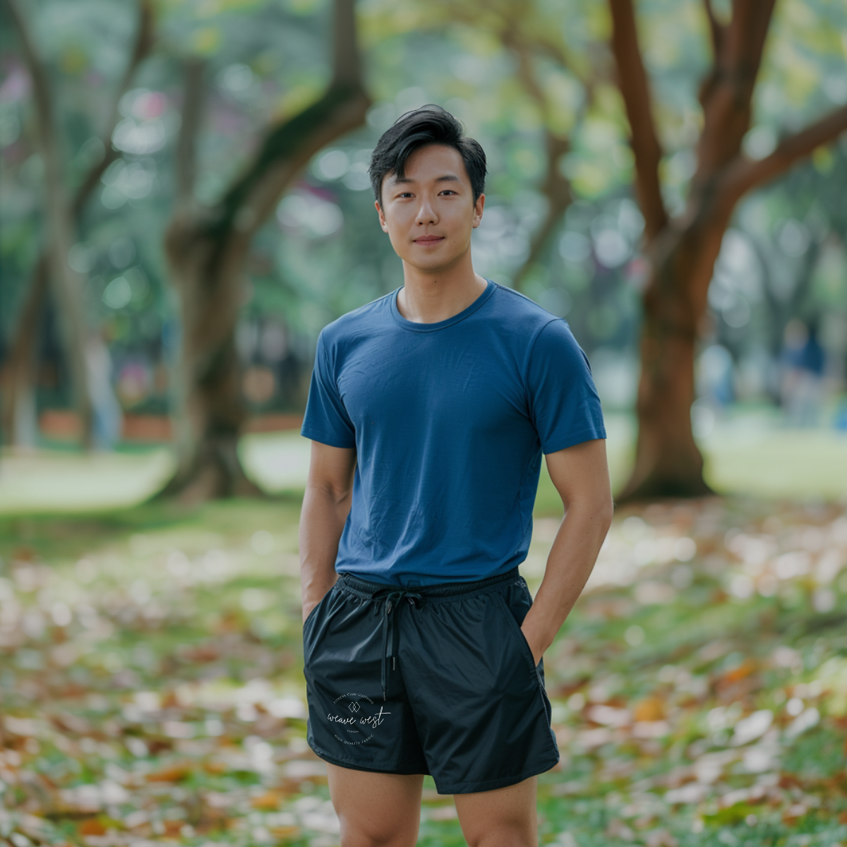 Exercise Silky-Feel Shorts (Fitness Club Clothing) - Weave West
