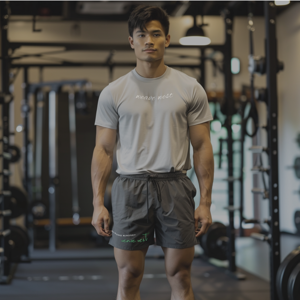 Exercise Silky-Feel Shorts (Strong Mindset) - Weave West