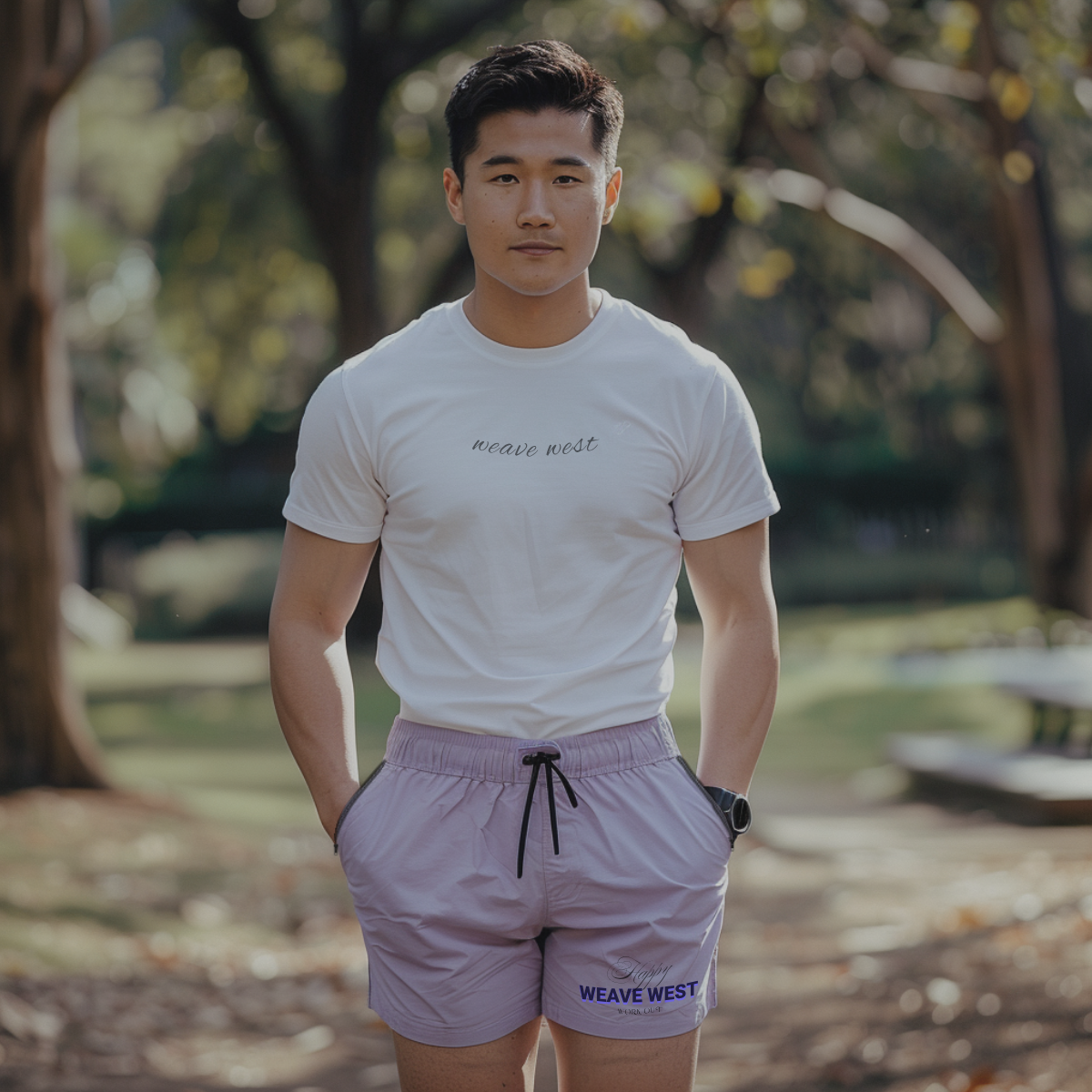 Gym Short Shorts (Happy Workout) - Weave West