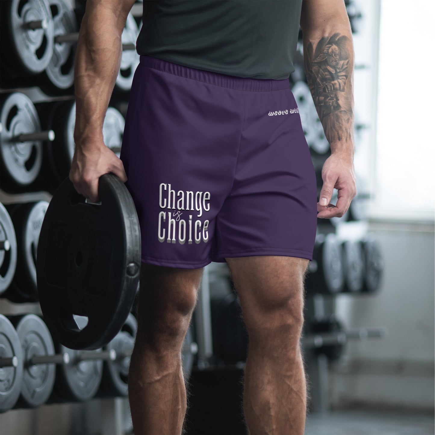 Micro Fiber Breathable Athletic Shorts (Change Is Choice) - Weave West
