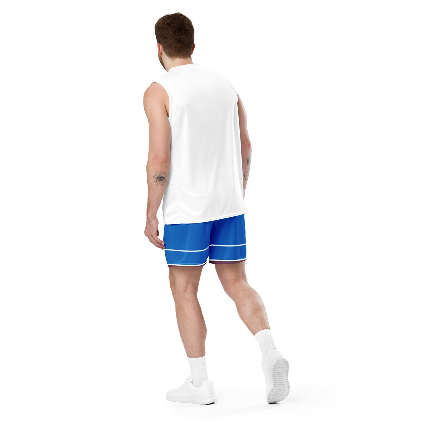 Basketball Mesh Light Polyester Shorts (Stripe1) - Weave West
