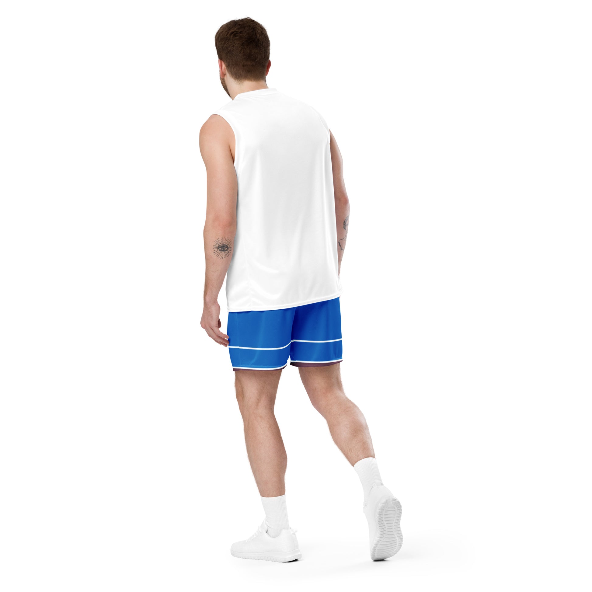 Basketball Mesh Light Polyester Shorts (Stripe1) - Weave West