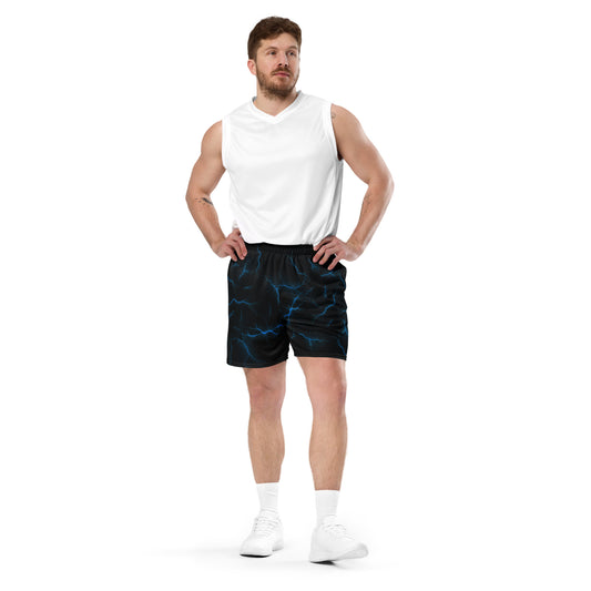 Basketball Mesh Light Polyester Shorts (Thunder1) - Weave West