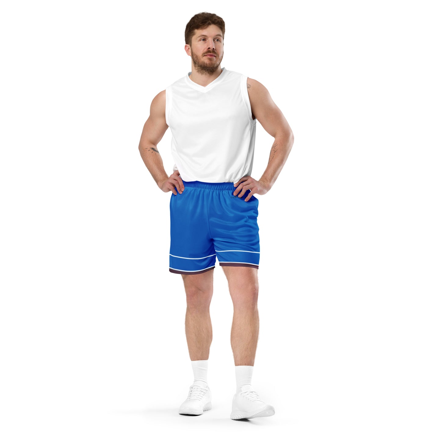Basketball Mesh Light Polyester Shorts (Stripe1) - Weave West