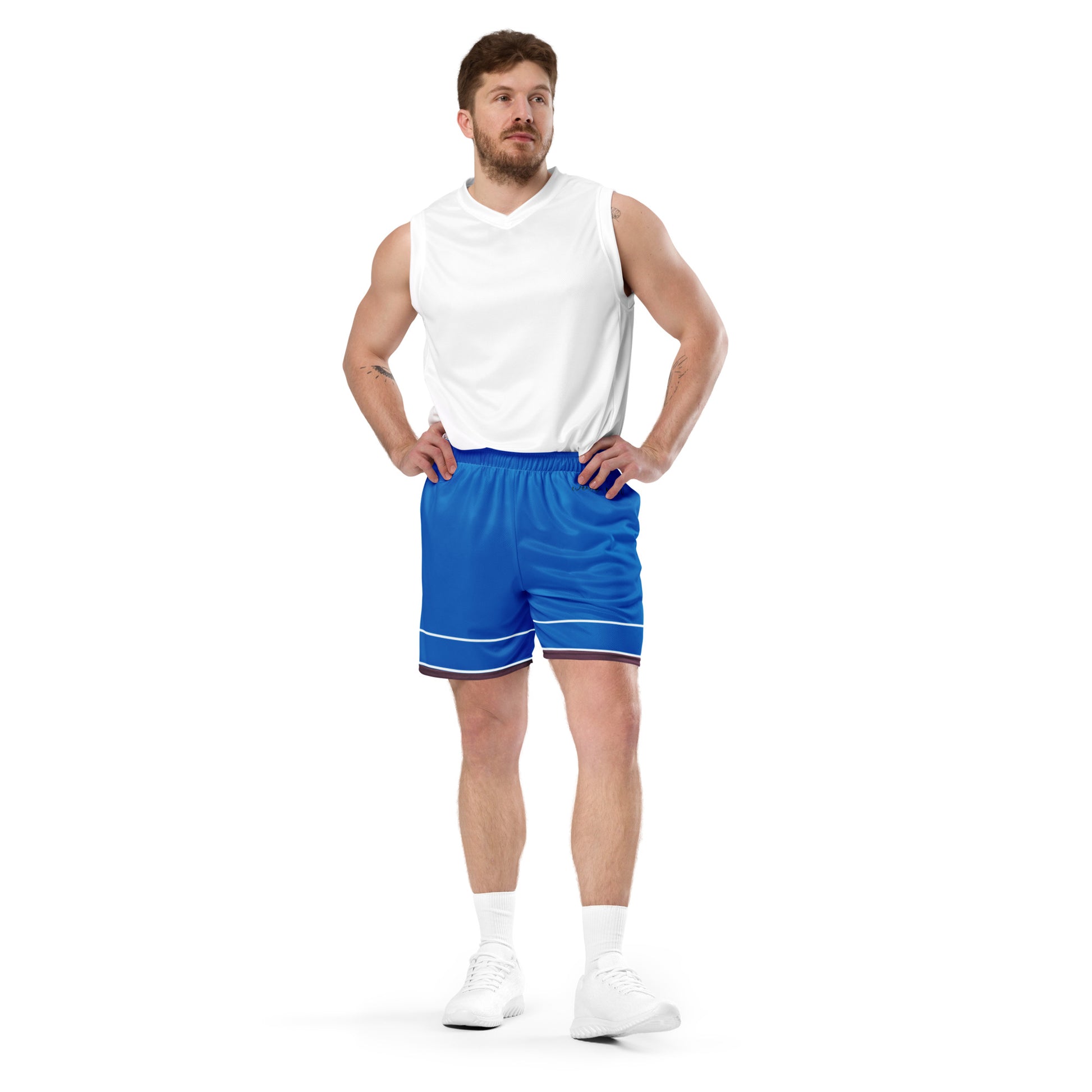 Basketball Mesh Light Polyester Shorts (Stripe1) - Weave West