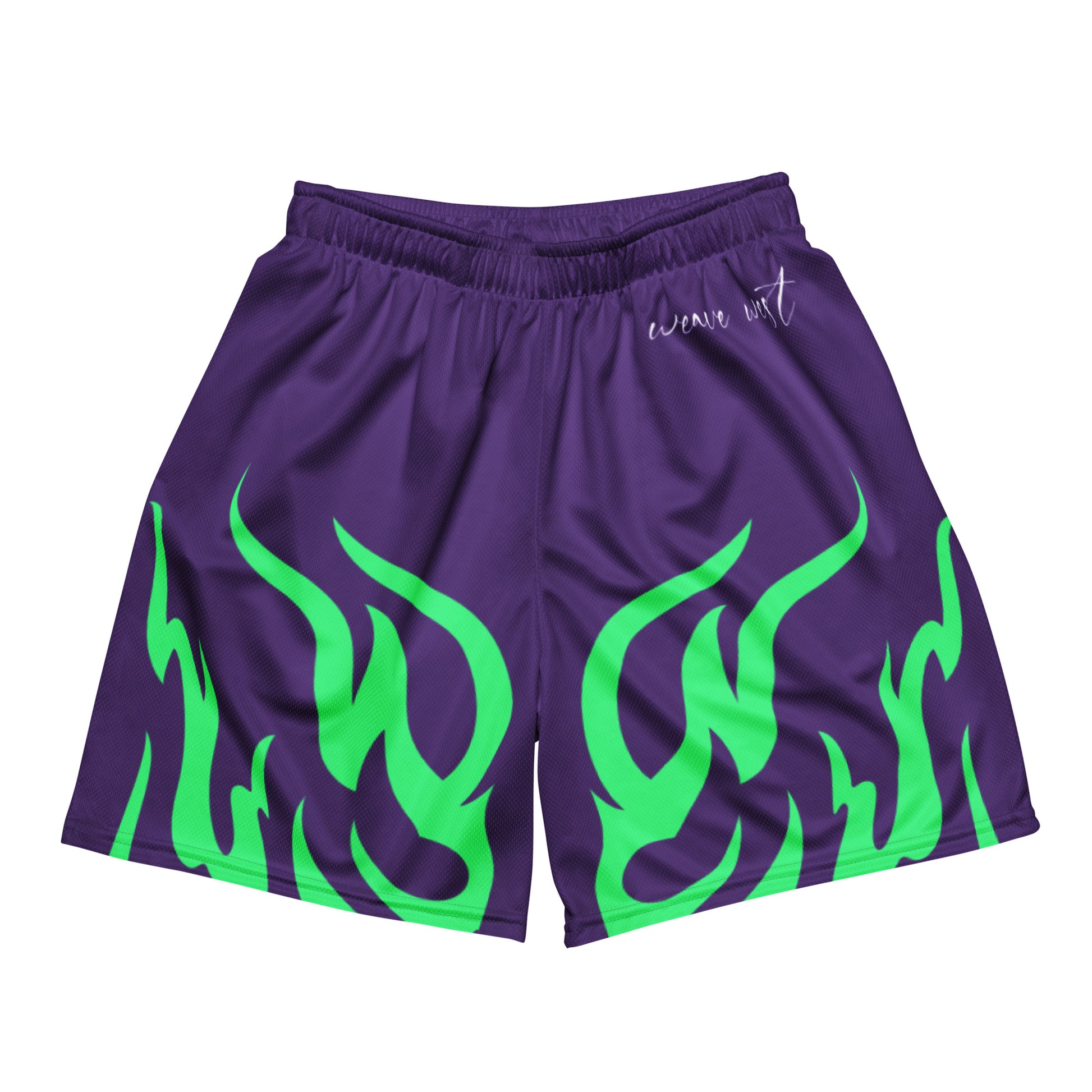 Basketball Mesh Light Polyester Shorts (Fire2) - Weave West