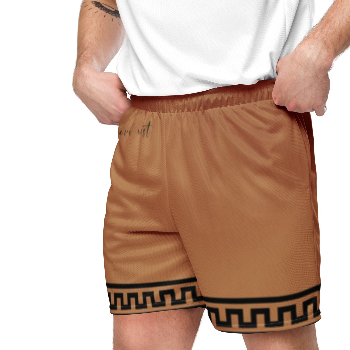Basketball Mesh Light Polyester Shorts (Pattern1) - Weave West