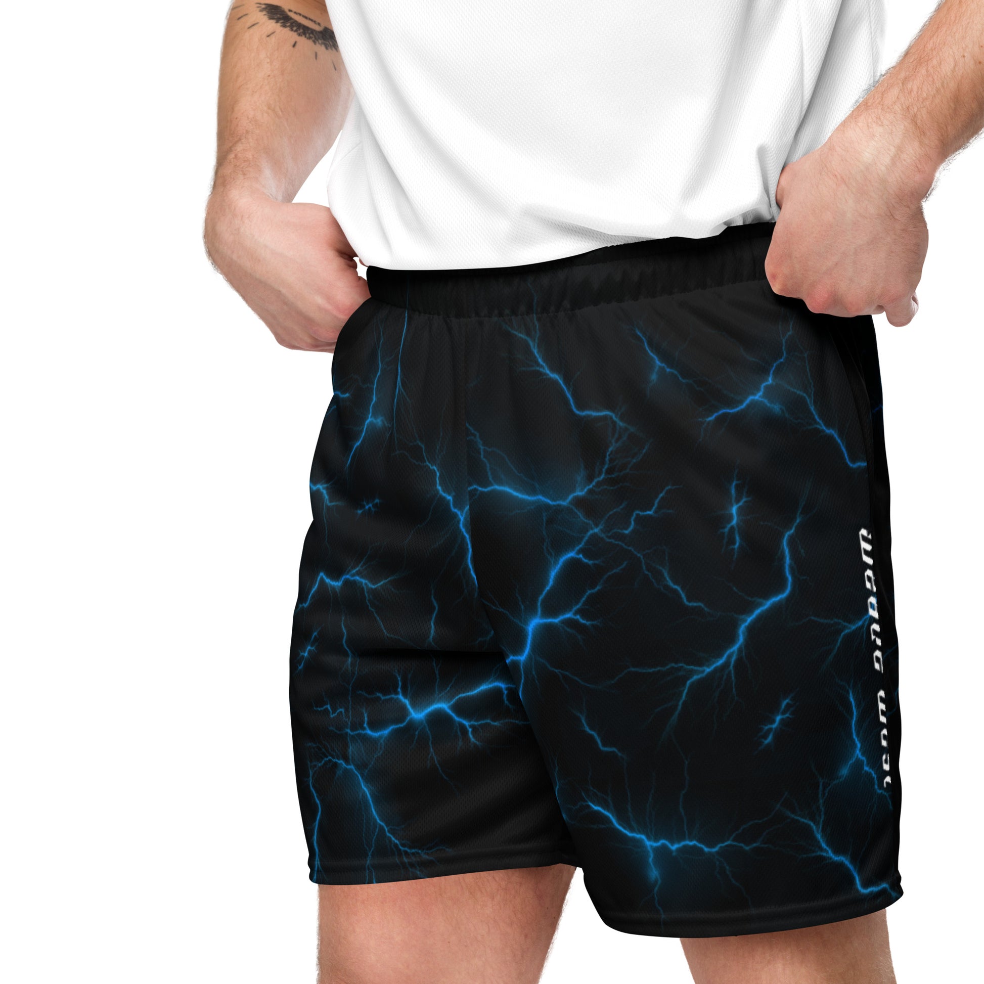 Basketball Mesh Light Polyester Shorts (Thunder1) - Weave West