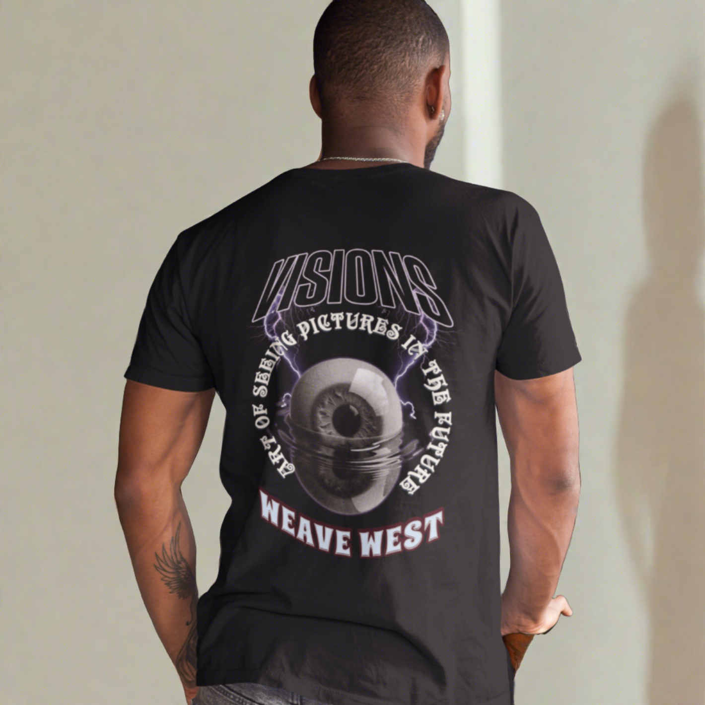 Wrinkle Free Polyester Slim Fit Tee (Visions) - Weave West