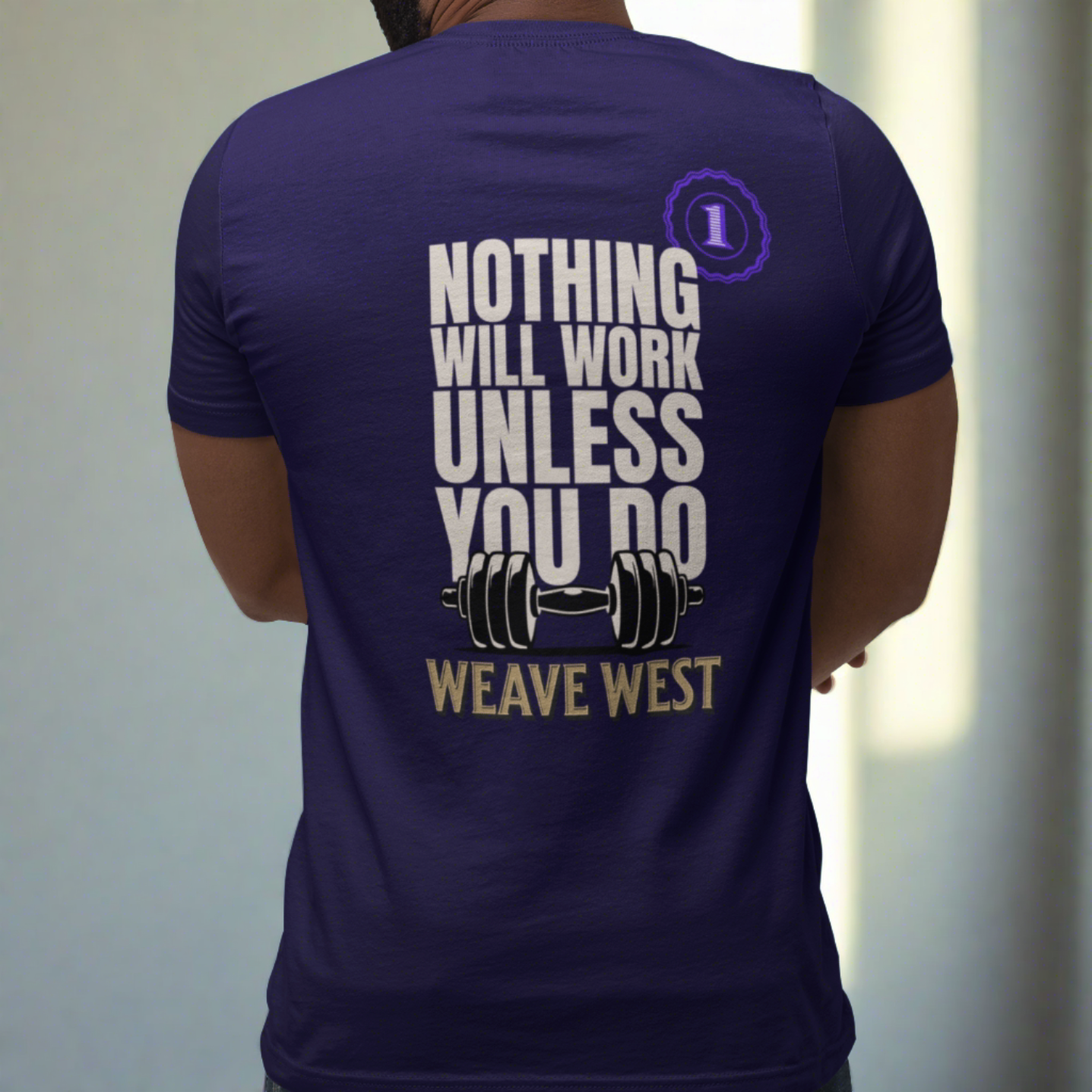 Wrinkle Free Polyester Slim Fit Tee (Number 1) - Weave West