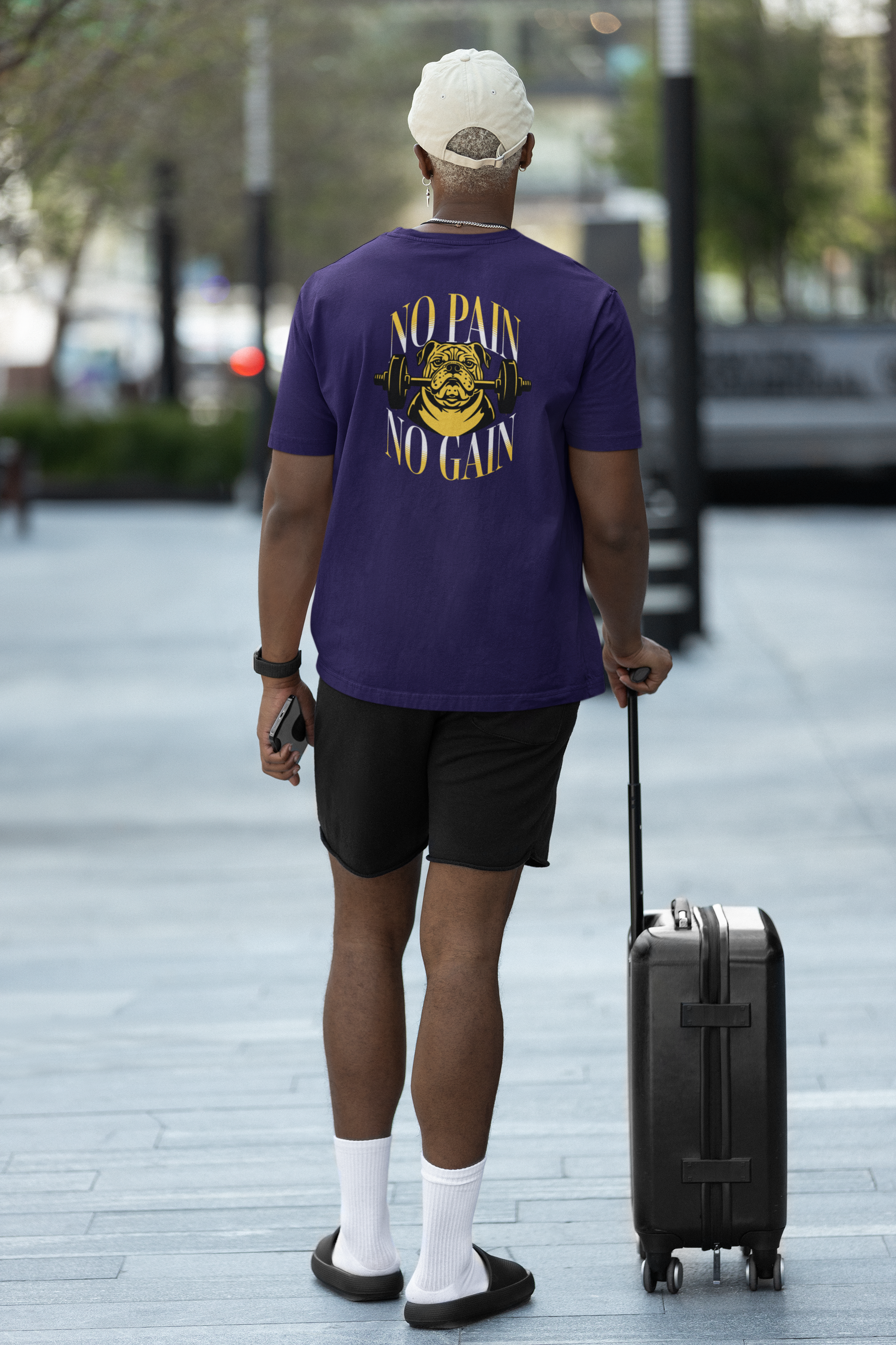 High Quality Polyester Body Fit No Pain No Gain - Weave West