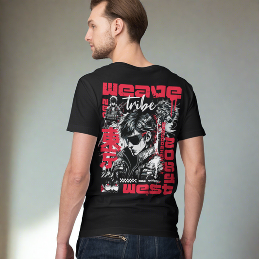 Wrinkle Free Polyester Slim Fit Tee (Sword Boy) - Weave West