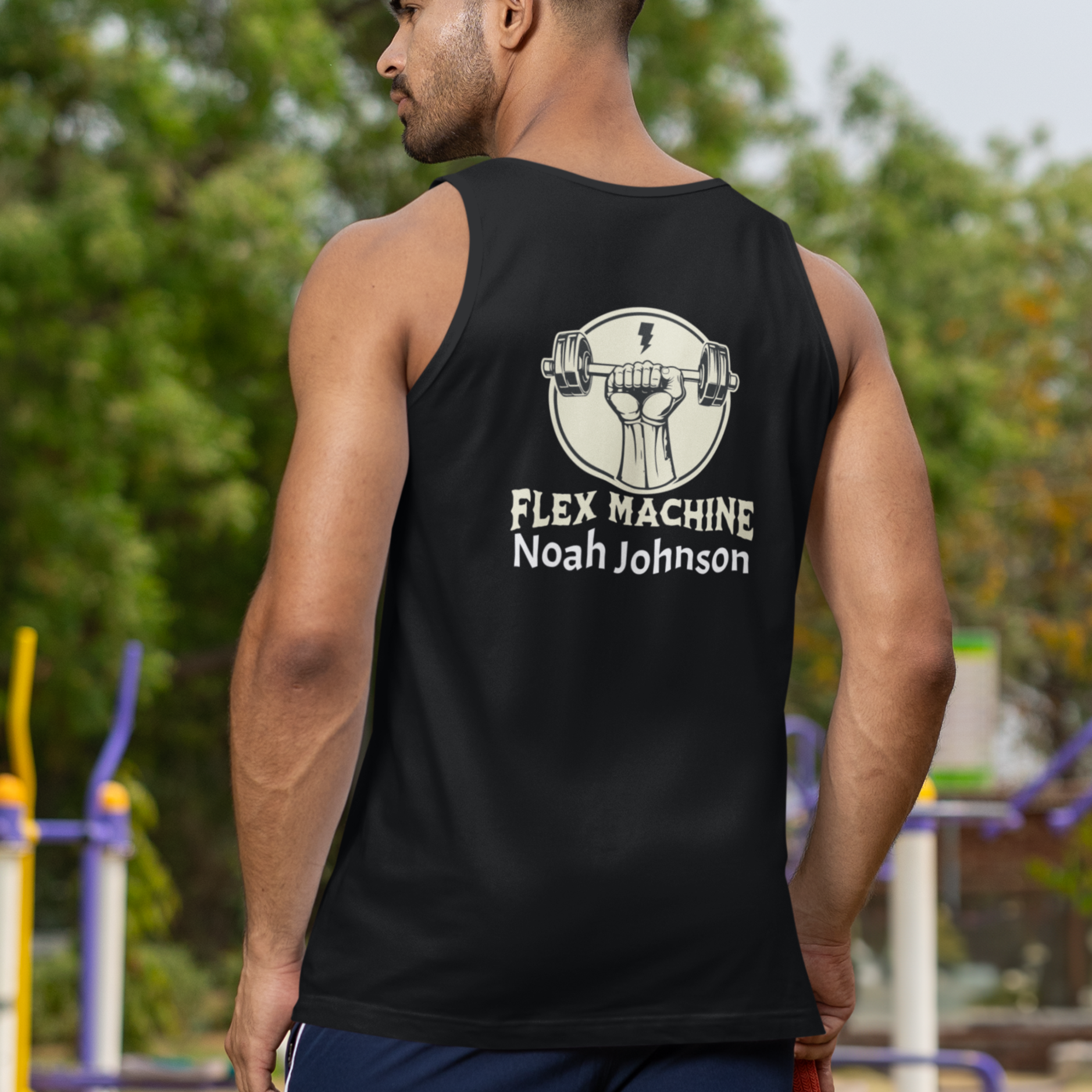 Personalized Polyester Body Fit Tank Flex Machine - Weave West
