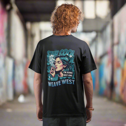 Soft Cotton Oversized Loose-Fit Tee (Stay Cool) - Weave West