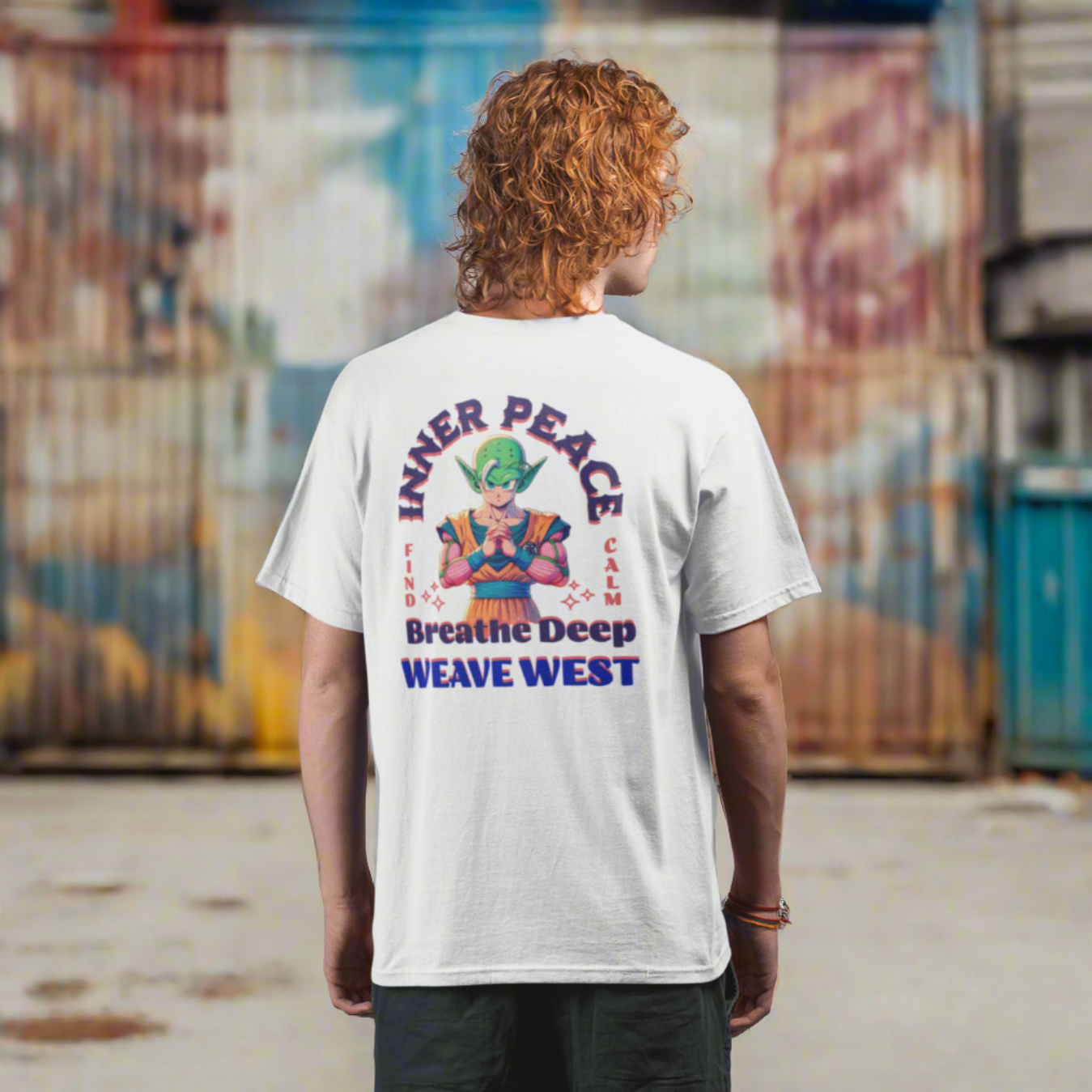 Soft Cotton Oversized Loose-Fit Tee (Inner Peace) - Weave West
