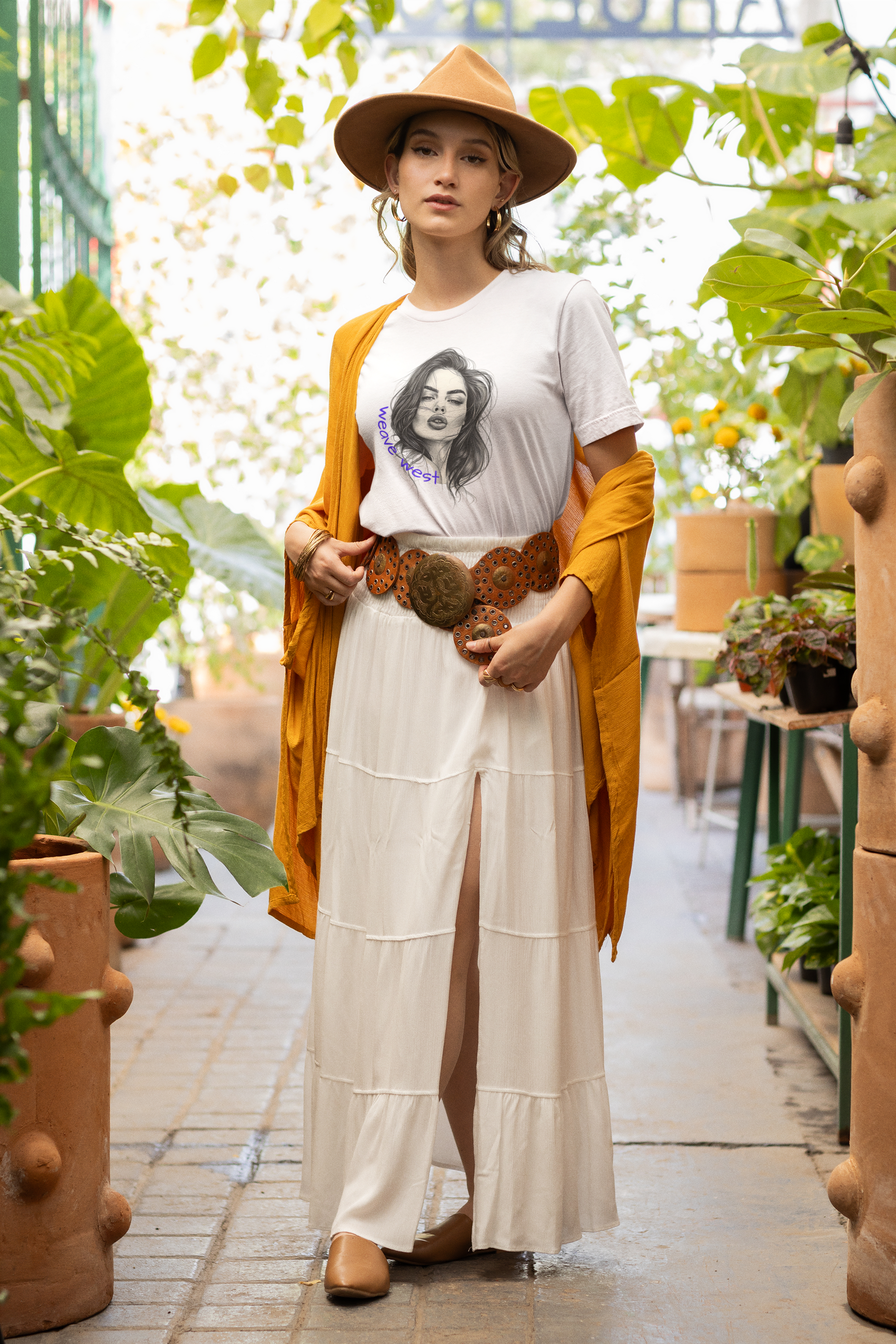Soft Cotton Tee Angelina - Weave West
