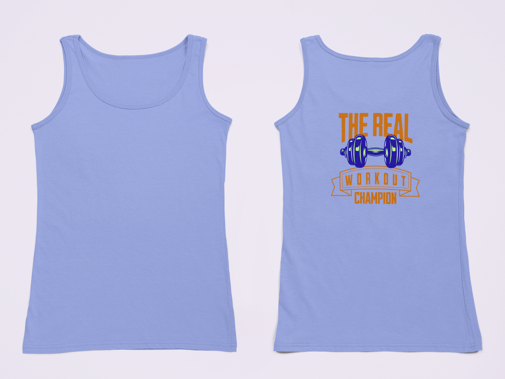 Body Fit Personalized Tank Top (The Real Workout Champion) - Weave West