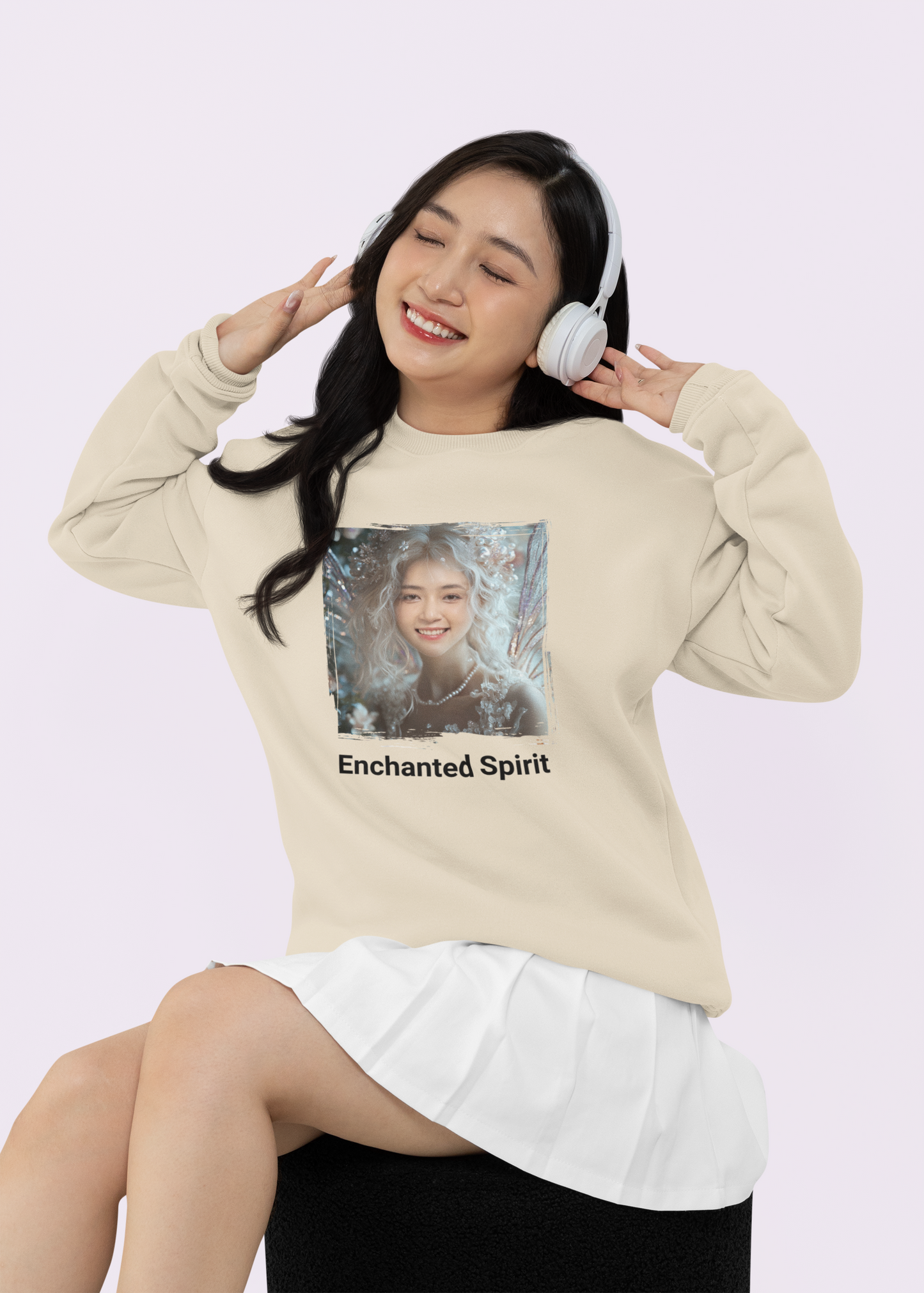 Women Custom Sweater (Pearl Fairy) - Weave West