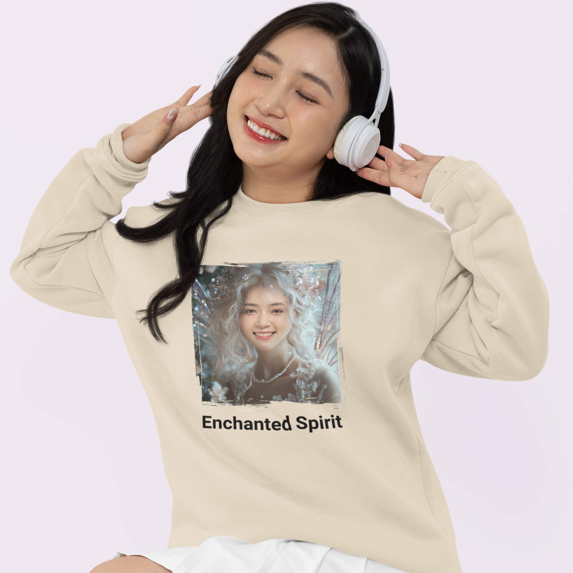 Women Custom Sweater (Pearl Fairy) - Weave West