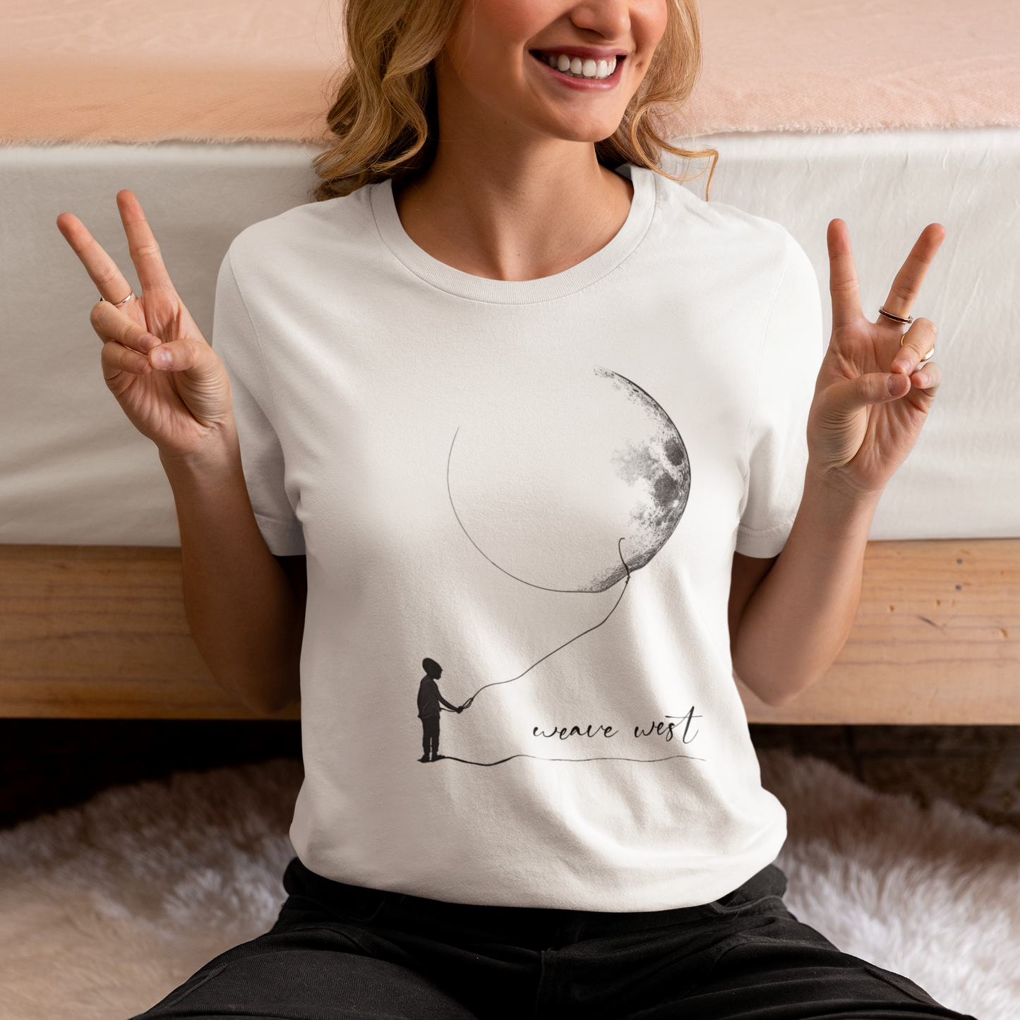 Soft Cotton Tee Me & Moon - Weave West