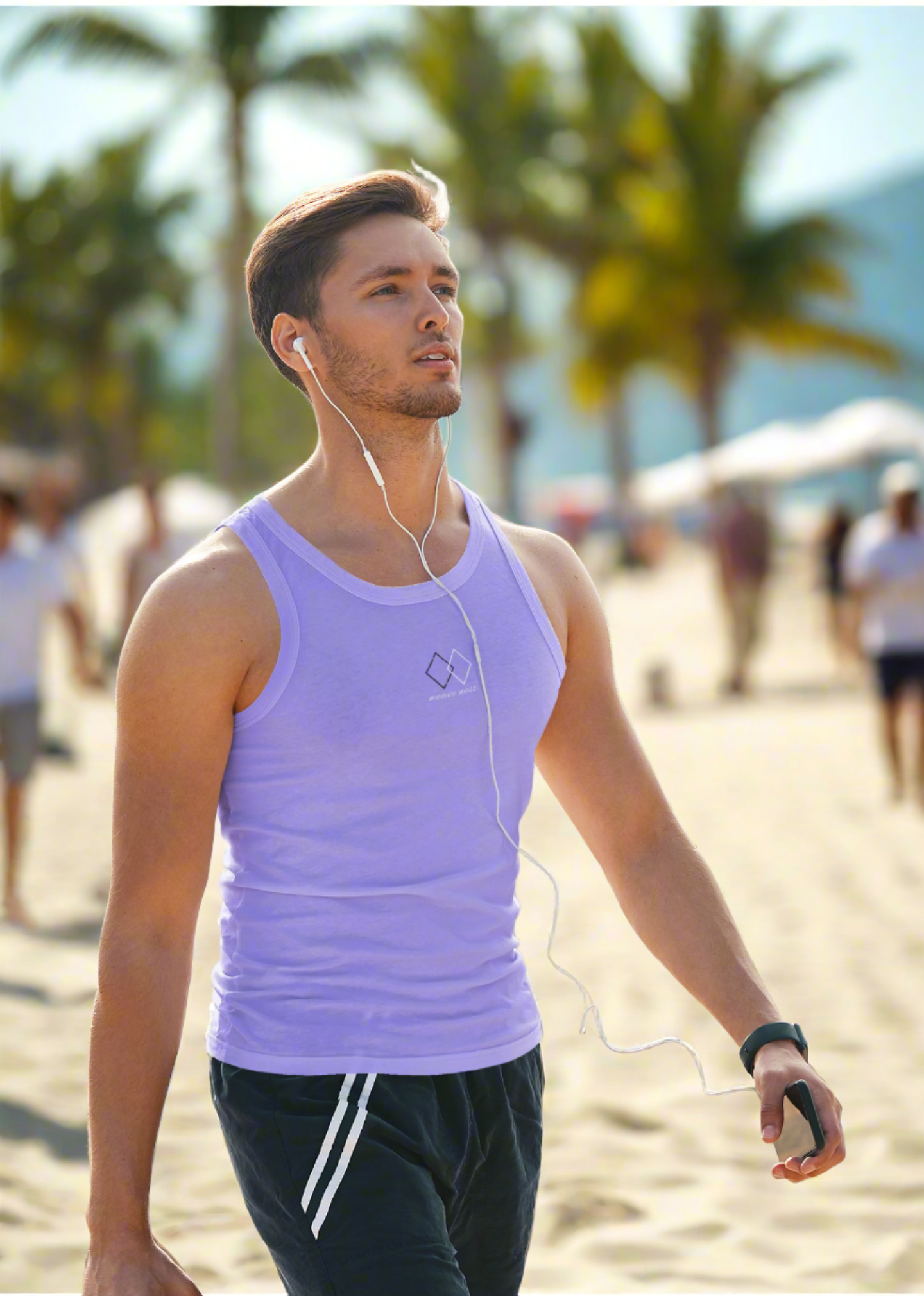 Polyester Body Fit Tank (Beach Bites) - Weave West