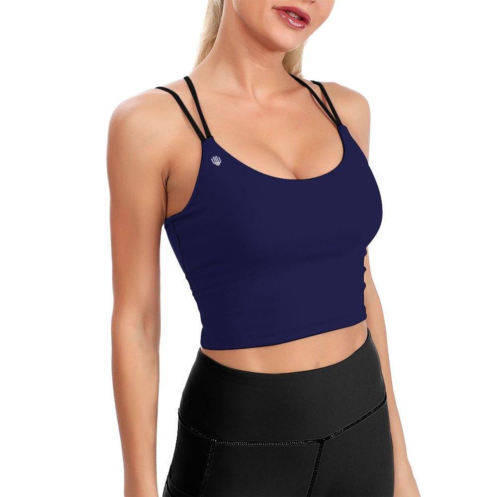 Zen Noir Thin Strap Tank Deep Sea | Women Active Tank Top - Weave West