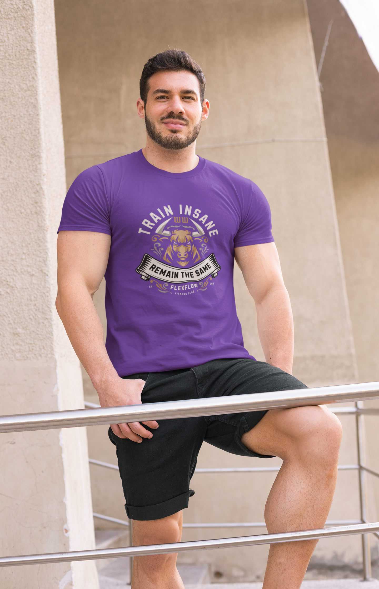 Premium Classic Fit Cotton Tee Train Insane - Weave West