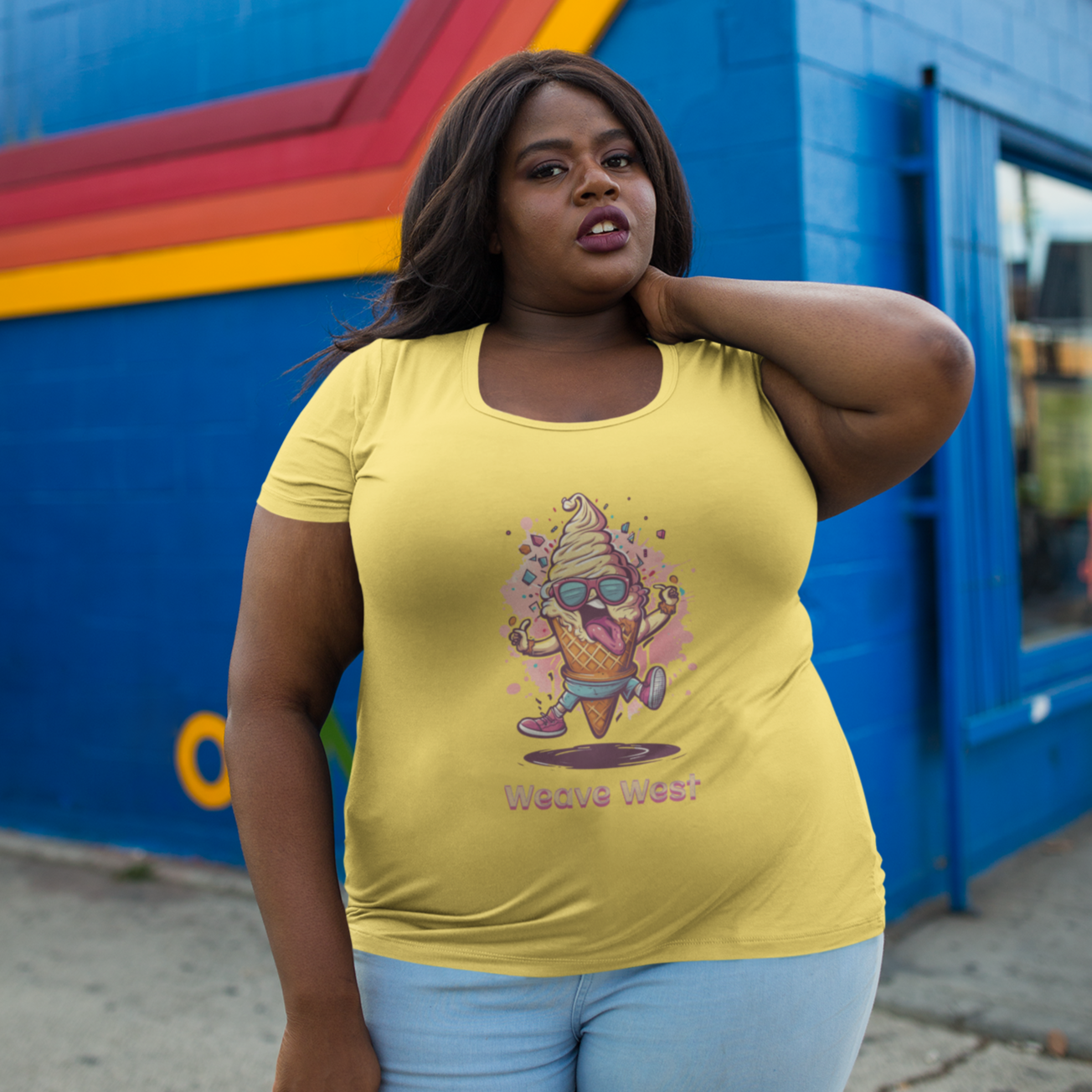 Soft Cotton Tee Cool Happy Ice Cream - Weave West