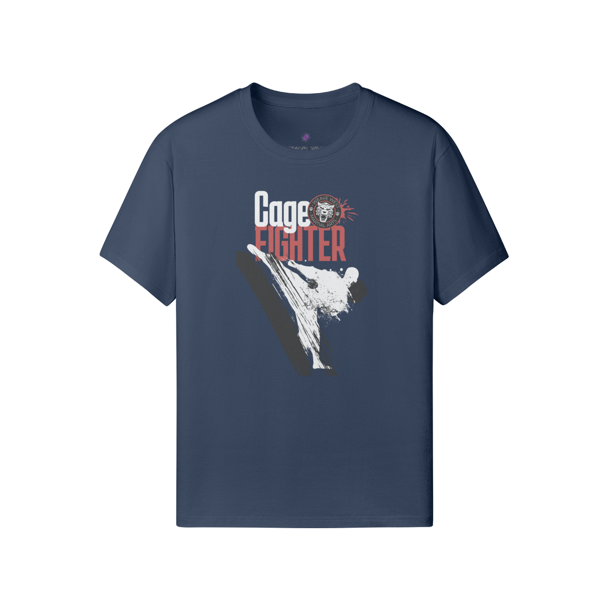 Premium Classic Fit Cotton Tee Cage Fighter - Weave West