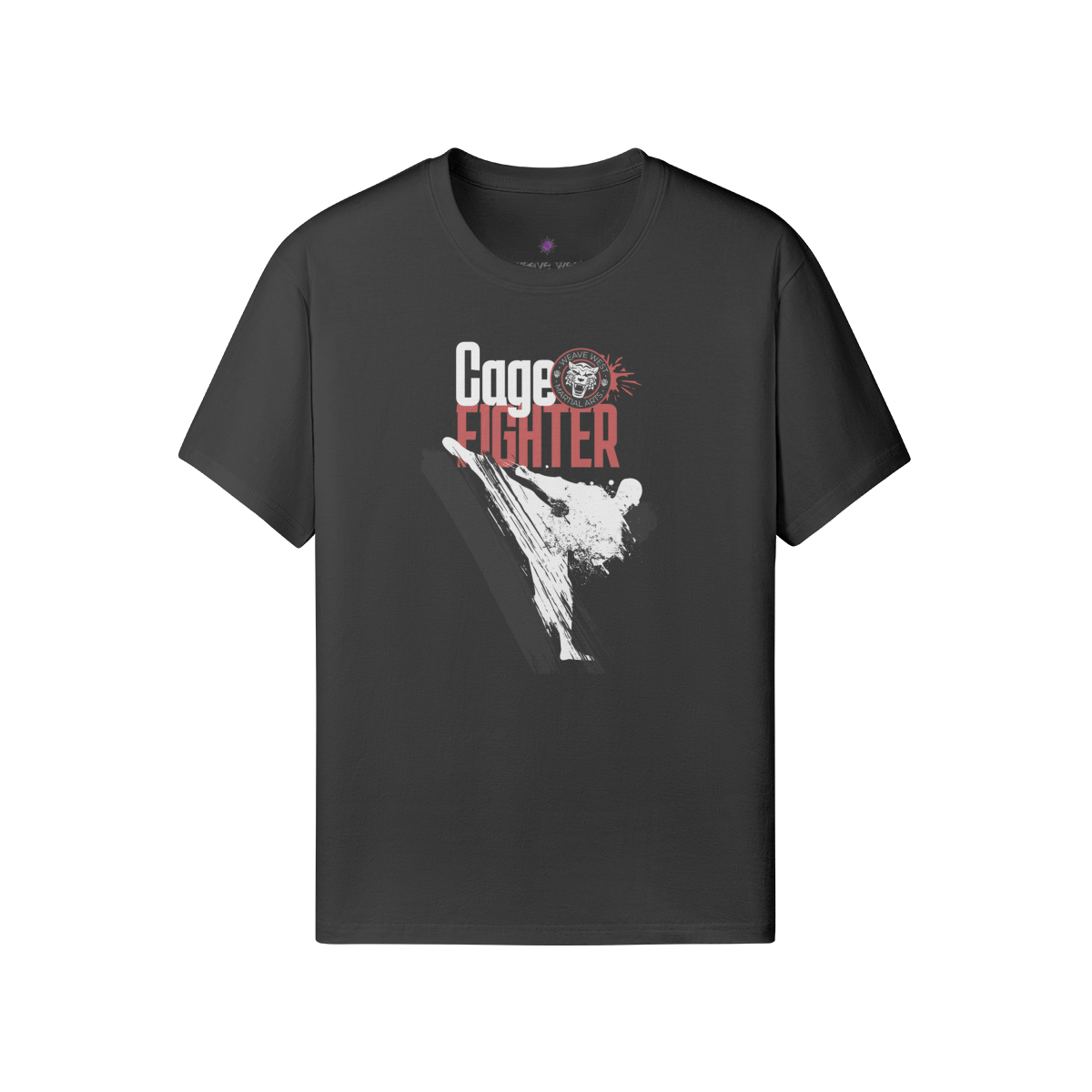 Premium Classic Fit Cotton Tee Cage Fighter - Weave West