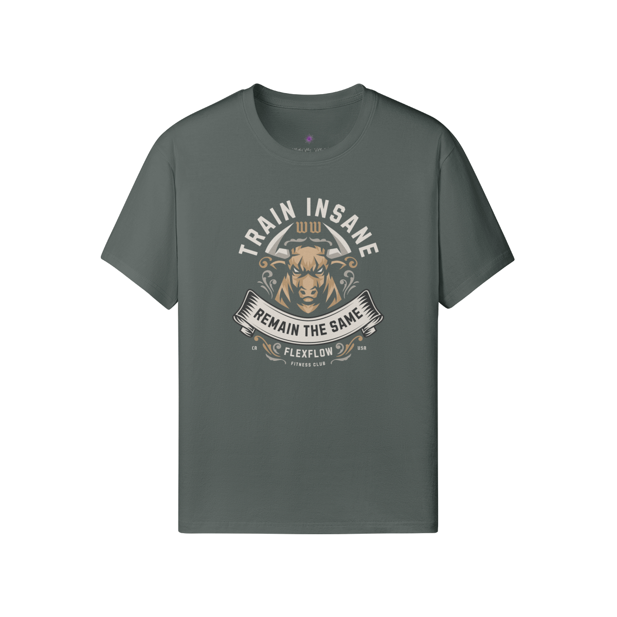 Premium Classic Fit Cotton Tee Train Insane - Weave West
