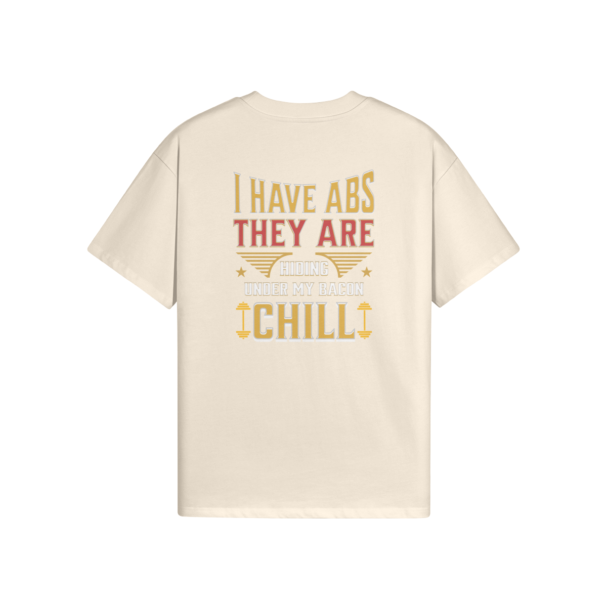 High Quality Cotton Oversized Loose-Fit Tee Bacon - Weave West