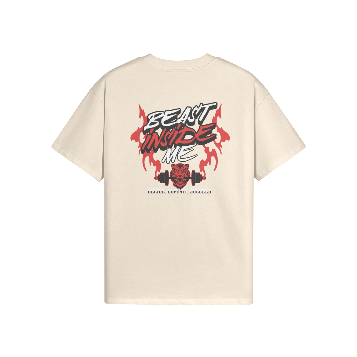 High Quality Cotton Oversized Loose-Fit Tee Beast - Weave West