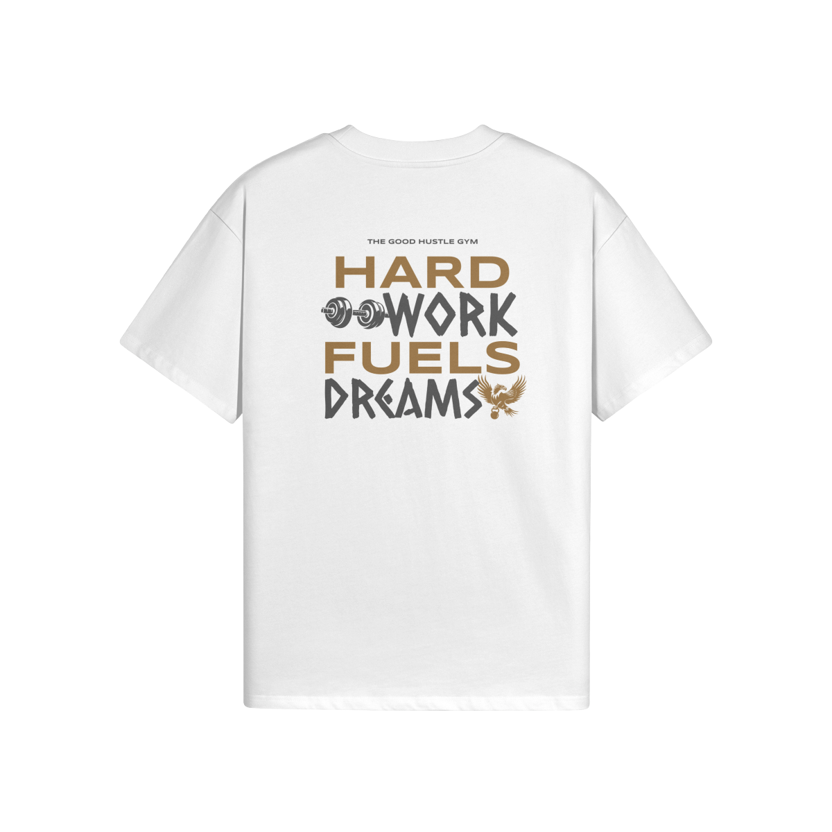 High Quality Cotton Oversized Loose-Fit Tee Hard Work - Weave West