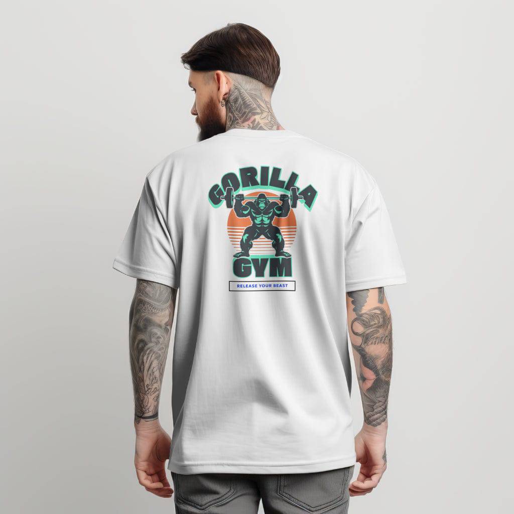 High Quality Cotton Oversized Loose-Fit Tee Release Your Beast - Weave West
