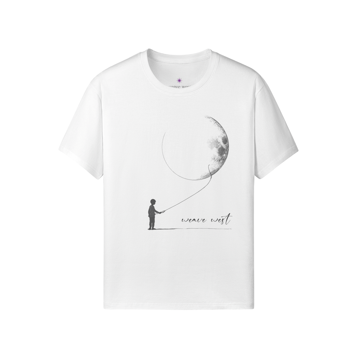 Women High Quality Soft Cotton Tee Me & Moon - Weave West