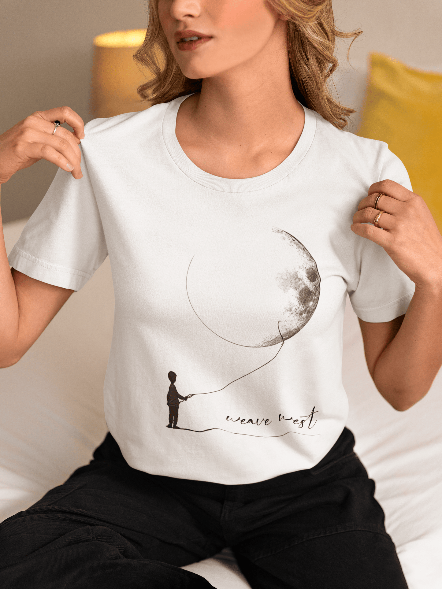 Women High Quality Soft Cotton Tee Me & Moon - Weave West