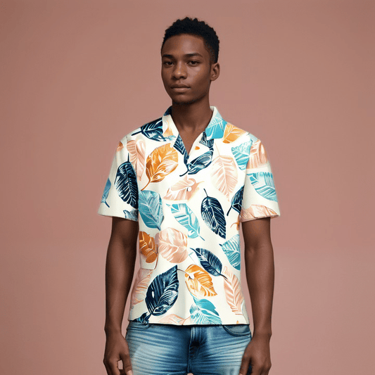 Hawaiian Shirt Birch Leaf - Weave West