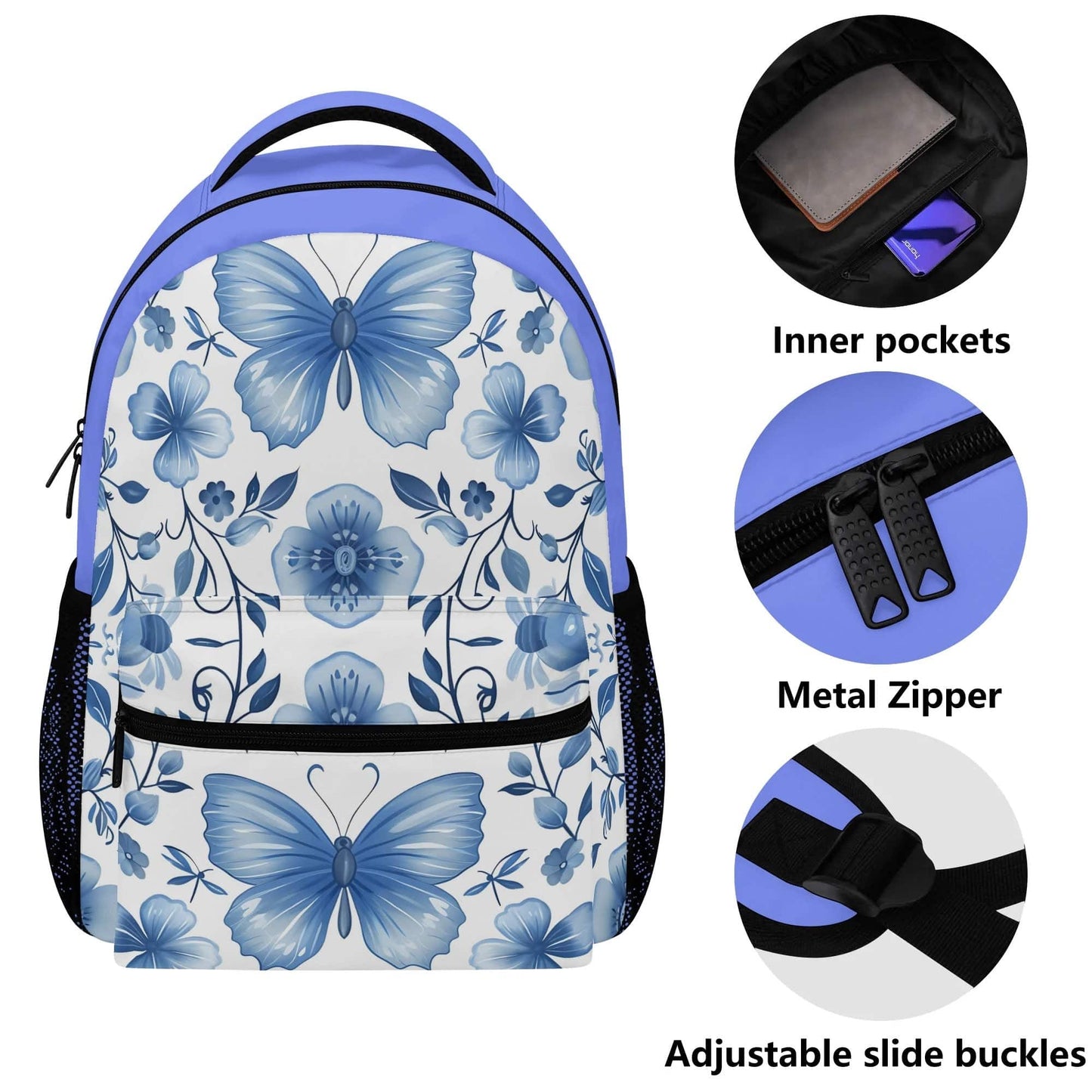 Casual School Backpack Butterfly | Girl Cute Backpack - Weave West