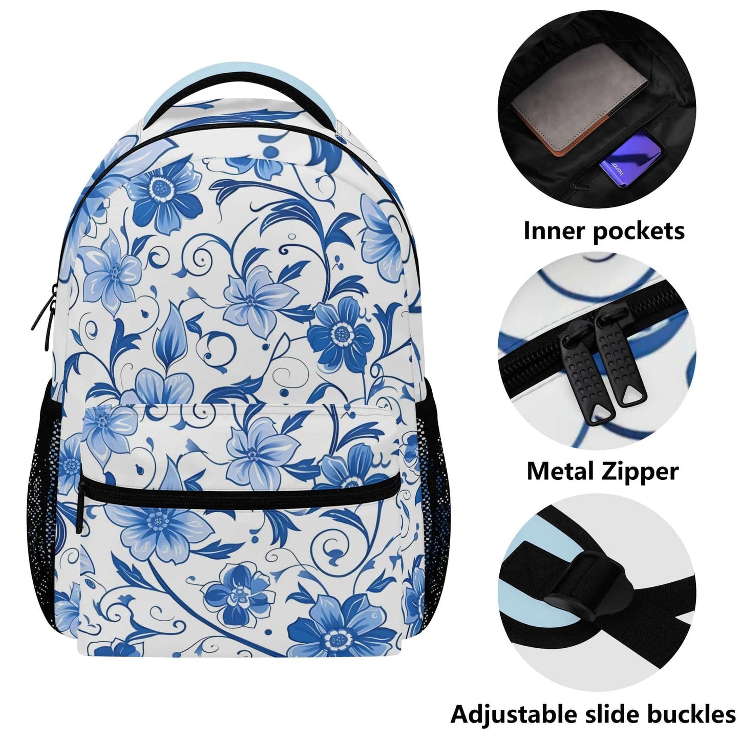 Casual School Backpack Flower | Girl Cute Backpack - Weave West